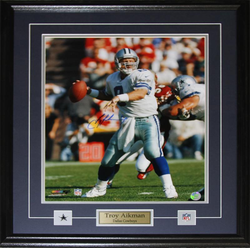 : Troy Aikman Dallas Cowboys 12 x 15 Super Bowl XXVII Plaque  with Replica Ticket - NFL Player Plaques and Collages : Sports & Outdoors